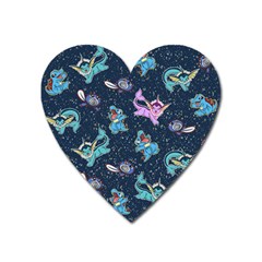 Water Type Heart Magnet by Mezalola