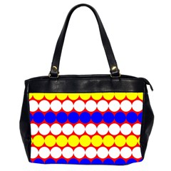 Dots 2 Colours Oversize Office Handbag (2 Sides)