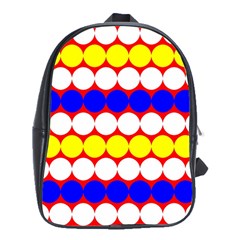 Dots 2 Colours School Bag (xl) by impacteesstreetwearsix