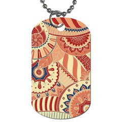 Pop Art Paisley Flowers Ornaments Multicolored 4 Dog Tag (one Side) by EDDArt