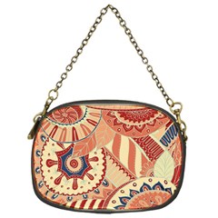 Pop Art Paisley Flowers Ornaments Multicolored 4 Chain Purse (one Side) by EDDArt