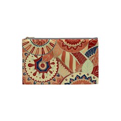 Pop Art Paisley Flowers Ornaments Multicolored 4 Cosmetic Bag (small) by EDDArt