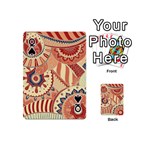 Pop Art Paisley Flowers Ornaments Multicolored 4 Playing Cards 54 Designs (Mini) Front - SpadeQ