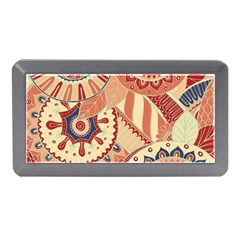 Pop Art Paisley Flowers Ornaments Multicolored 4 Memory Card Reader (mini) by EDDArt