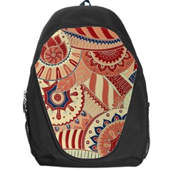 Pop Art Paisley Flowers Ornaments Multicolored 4 Backpack Bag by EDDArt