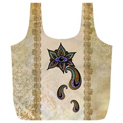 The Fantasy Eye, Mandala Design Full Print Recycle Bag (xl) by FantasyWorld7