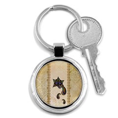 The Fantasy Eye, Mandala Design Key Chain (round) by FantasyWorld7