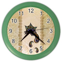 The Fantasy Eye, Mandala Design Color Wall Clock by FantasyWorld7