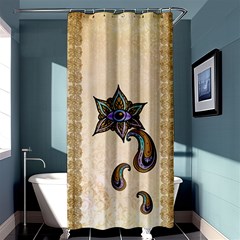 The Fantasy Eye, Mandala Design Shower Curtain 36  X 72  (stall)  by FantasyWorld7