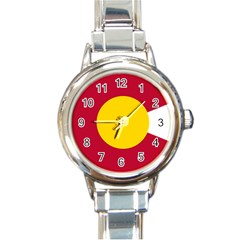 Colorado State Flag Symbol Round Italian Charm Watch by FlagGallery