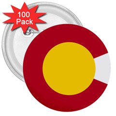 Colorado State Flag Symbol 3  Buttons (100 Pack)  by FlagGallery