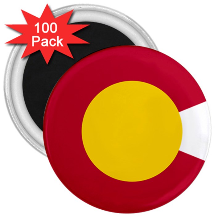 Colorado State Flag Symbol 3  Magnets (100 pack)