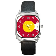 Colorado State Flag Symbol Square Metal Watch by FlagGallery