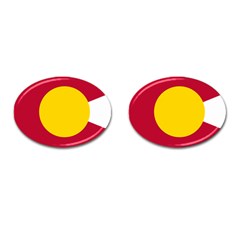 Colorado State Flag Symbol Cufflinks (oval) by FlagGallery