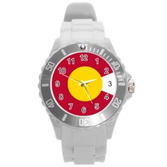 Colorado State Flag Symbol Round Plastic Sport Watch (l) by FlagGallery