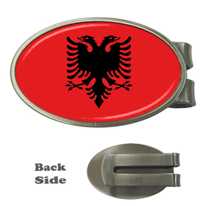 Albania Flag Money Clips (Oval) 