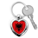 Albania Flag Key Chain (Heart) Front