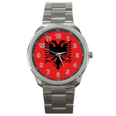 Albania Flag Sport Metal Watch by FlagGallery