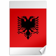 Albania Flag Canvas 12  X 18  by FlagGallery