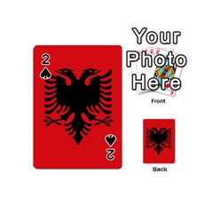 Albania Flag Playing Cards 54 Designs (mini) by FlagGallery