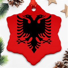 Albania Flag Ornament (snowflake) by FlagGallery