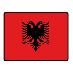 Albania Flag Double Sided Fleece Blanket (small)  by FlagGallery