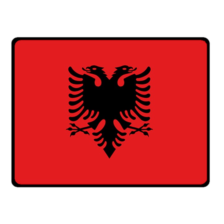 Albania Flag Double Sided Fleece Blanket (Small) 