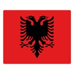 Albania Flag Double Sided Flano Blanket (Large)  80 x60  Blanket Front