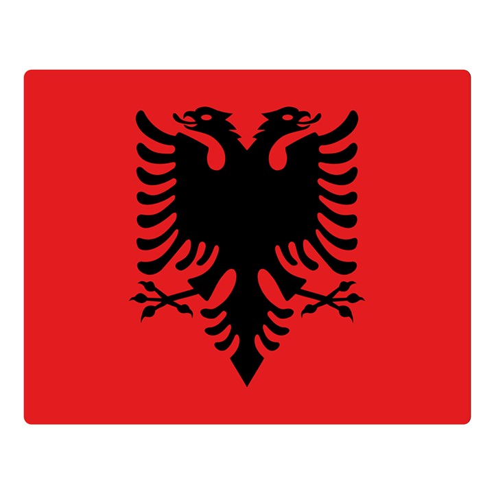 Albania Flag Double Sided Flano Blanket (Large) 