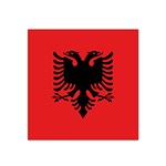 Albania Flag Satin Bandana Scarf Front