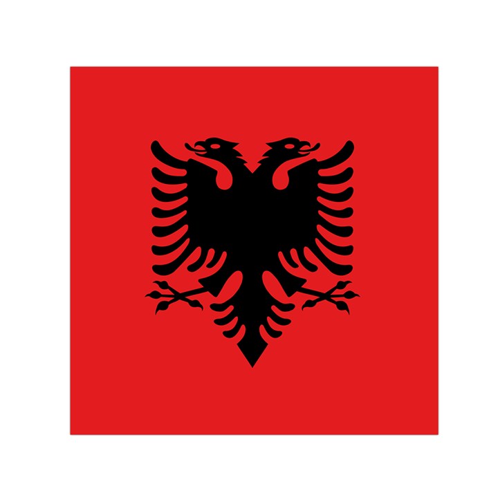 Albania Flag Small Satin Scarf (Square)