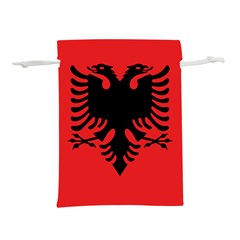 Albania Flag Lightweight Drawstring Pouch (l)