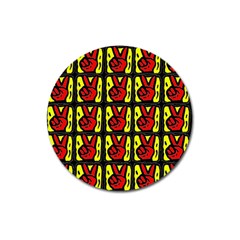 Peace Magnet 3  (round) by ArtworkByPatrick