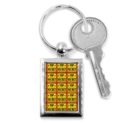 Top Secret Key Chain (rectangle) by ArtworkByPatrick