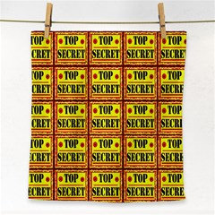 Top Secret Face Towel by ArtworkByPatrick