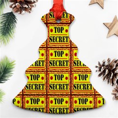 Top Secret Ornament (christmas Tree)  by ArtworkByPatrick