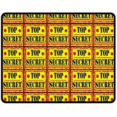 Top Secret Double Sided Fleece Blanket (medium)  by ArtworkByPatrick