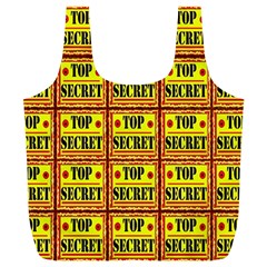 Top Secret Full Print Recycle Bag (xl) by ArtworkByPatrick