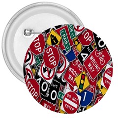 Road Signs 3  Buttons by ArtworkByPatrick