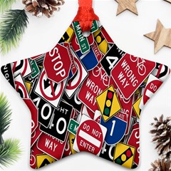 Road Signs Ornament (star) by ArtworkByPatrick