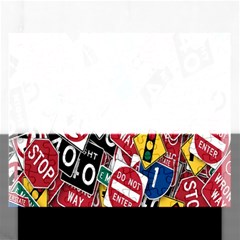 Road Signs Rectangular Jigsaw Puzzl by ArtworkByPatrick