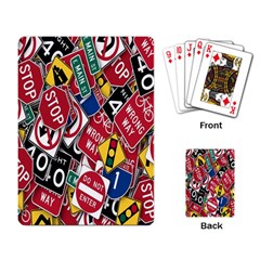 Road Signs Playing Cards Single Design (rectangle) by ArtworkByPatrick