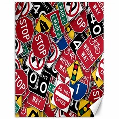 Road Signs Canvas 12  X 16  by ArtworkByPatrick