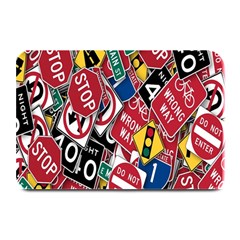 Road Signs Plate Mats by ArtworkByPatrick