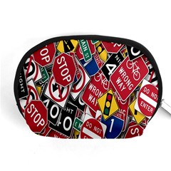 Road Signs Accessory Pouch (medium) by ArtworkByPatrick