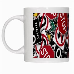 Road Signs White Mugs by ArtworkByPatrick