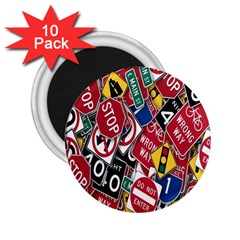 Road Signs 2 25  Magnets (10 Pack)  by ArtworkByPatrick