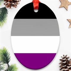 Asexual Pride Flag Lgbtq Ornament (oval) by lgbtnation