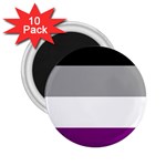 Asexual Pride Flag LGBTQ 2.25  Magnets (10 pack)  Front