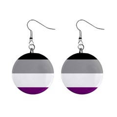 Asexual Pride Flag Lgbtq Mini Button Earrings by lgbtnation